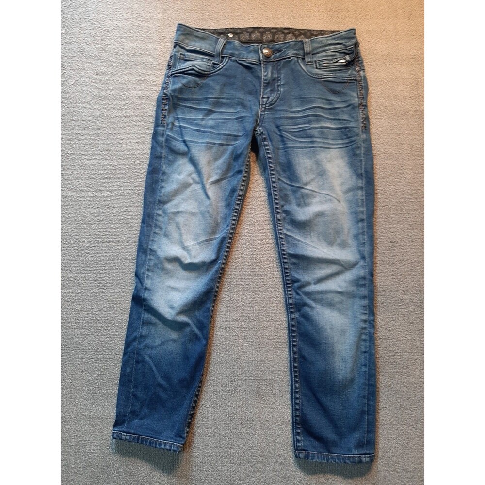 ReRock Blue Jeans Womens size 2 Dark Wash Basic Flap Legging